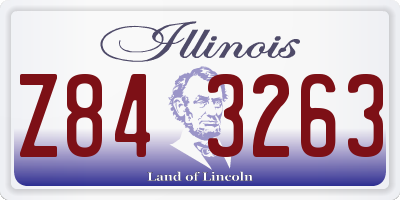 IL license plate Z843263