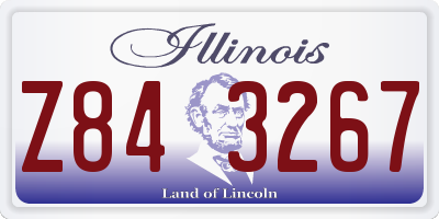 IL license plate Z843267