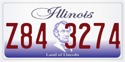 IL license plate Z843274