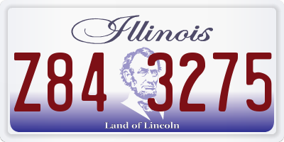 IL license plate Z843275