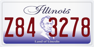 IL license plate Z843278