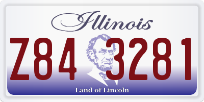 IL license plate Z843281