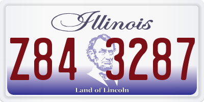 IL license plate Z843287