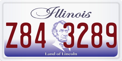 IL license plate Z843289
