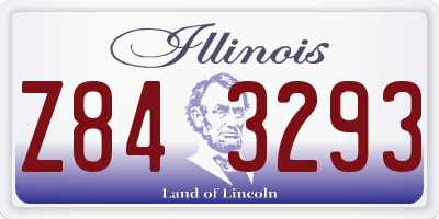 IL license plate Z843293