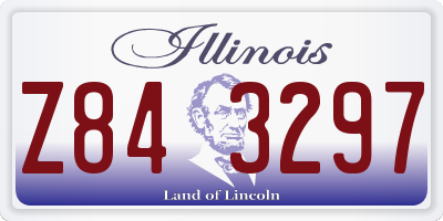 IL license plate Z843297