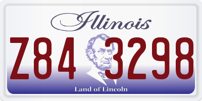 IL license plate Z843298