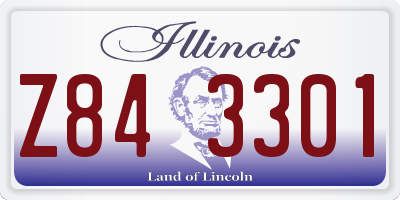 IL license plate Z843301