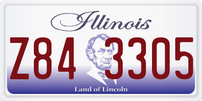IL license plate Z843305