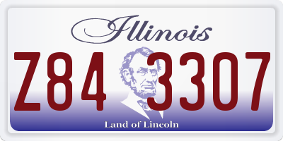 IL license plate Z843307