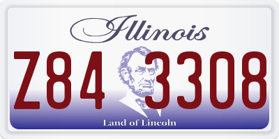IL license plate Z843308