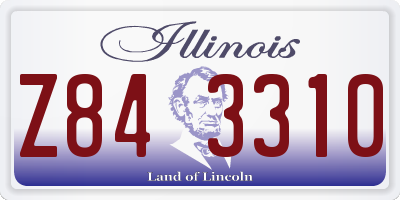 IL license plate Z843310