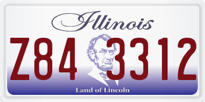IL license plate Z843312