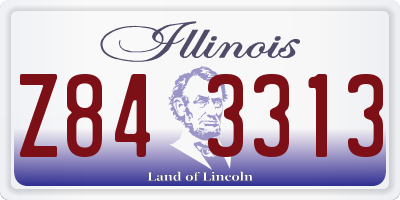 IL license plate Z843313