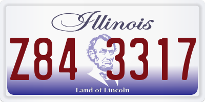 IL license plate Z843317