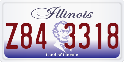 IL license plate Z843318