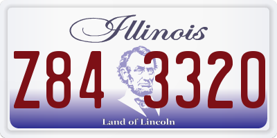 IL license plate Z843320