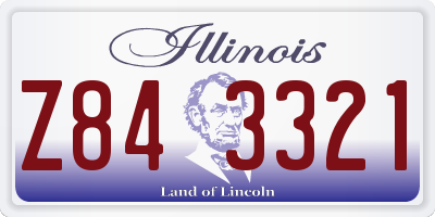 IL license plate Z843321