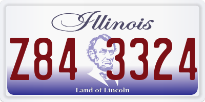 IL license plate Z843324