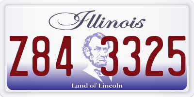 IL license plate Z843325