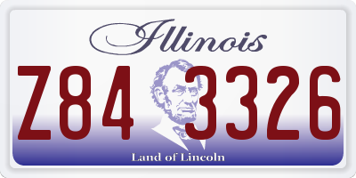 IL license plate Z843326