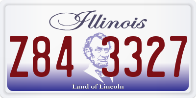 IL license plate Z843327