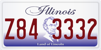 IL license plate Z843332