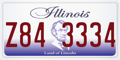 IL license plate Z843334