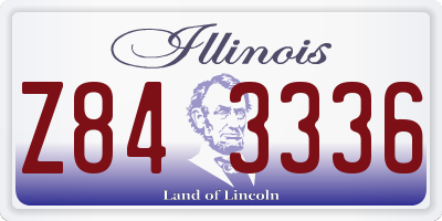 IL license plate Z843336