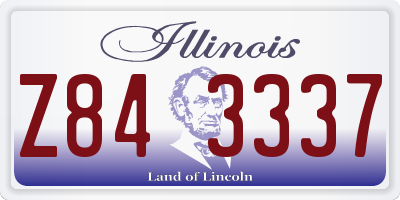 IL license plate Z843337