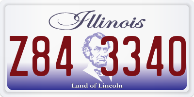 IL license plate Z843340