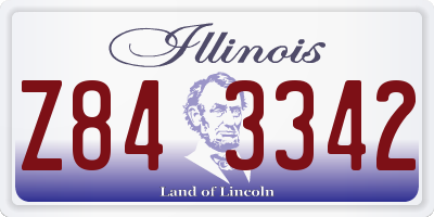 IL license plate Z843342