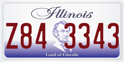 IL license plate Z843343