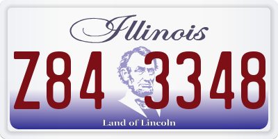 IL license plate Z843348