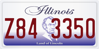 IL license plate Z843350