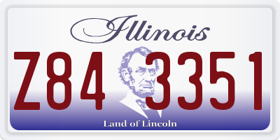 IL license plate Z843351
