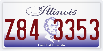 IL license plate Z843353