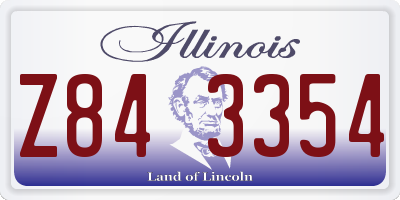 IL license plate Z843354
