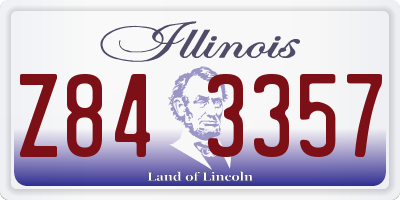 IL license plate Z843357