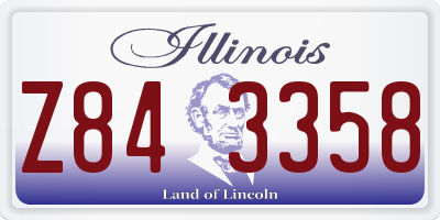 IL license plate Z843358