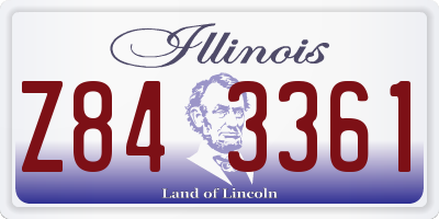 IL license plate Z843361