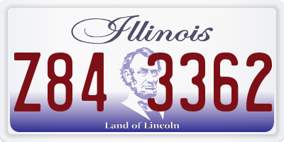 IL license plate Z843362