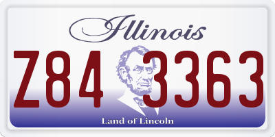 IL license plate Z843363