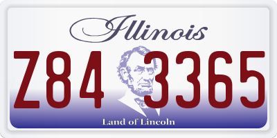 IL license plate Z843365