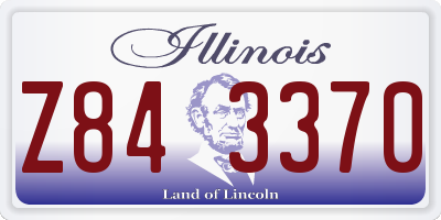 IL license plate Z843370