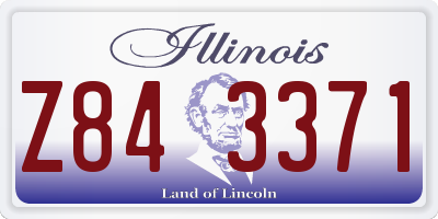 IL license plate Z843371