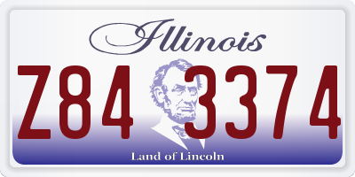 IL license plate Z843374