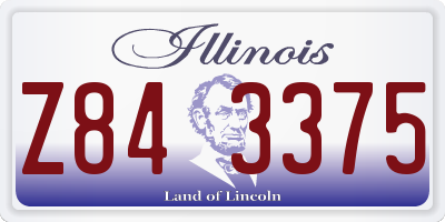 IL license plate Z843375