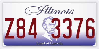 IL license plate Z843376