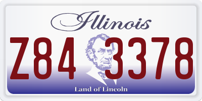 IL license plate Z843378